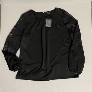 Liz Claiborne black long sleeve blouse